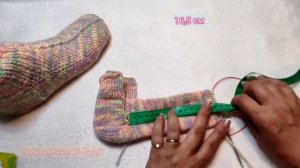 ?Следки без швов на двух спицах➡️ МК. Легко и просто