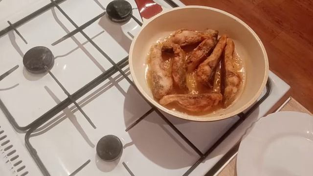 Рыба жаренная "Зеркальный карп" смотреть онлайн