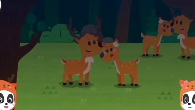 СЕМЬЯ ЖИВОТНЫХ ПЯТНИСТЫЙ ОЛЕНЬ ? смотреть онлайн