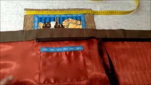 Сумочка из мебельной ткани (с вышивкой) .