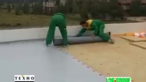 Технониколь. монтаж гидроизоляции LOGICROOF