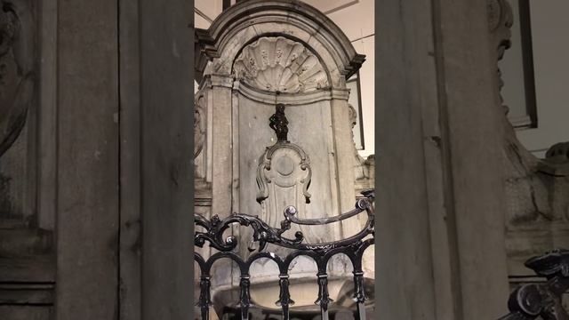 Manneken Pis is the best-known symbol of the people of Brussels. смотреть онлайн