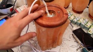 Как установить лампочку в соляной святильник