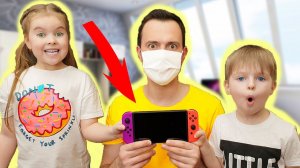 Как мы РАЗВЛЕКАЕМСЯ в ЛОКДАУН!? Сюрприз от Папы! Лера Бу