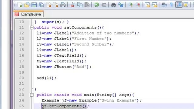 Lecture 71 Swing Example Program in Java Hindi смотреть онлайн