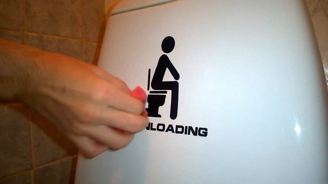 Прикольная наклейка на туалет с Aliexpress смотреть онлайн