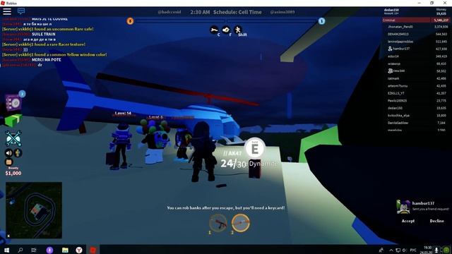 ROBLOX JAIL BREAK убегаем от полицейских смотреть онлайн