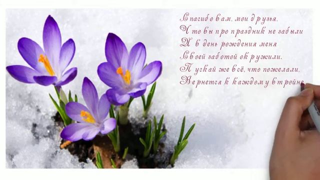 Спасибо за поздравление! смотреть онлайн