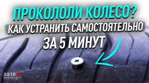 Гвоздь в шине? Как самостоятельно отремонтировать?