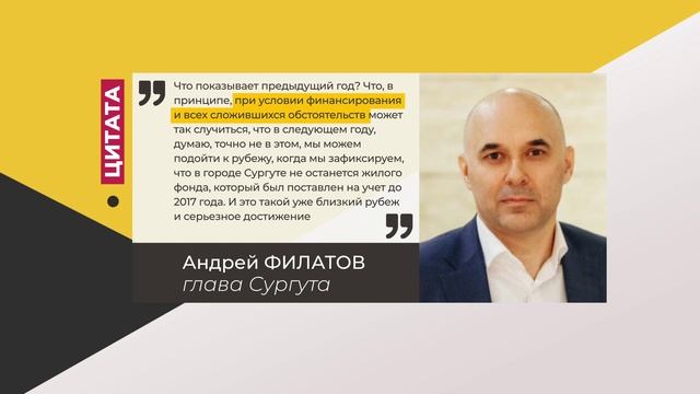 Цитата. Андрей Филатов. Про ликвидацию ветхого жилья. 18.04.2022