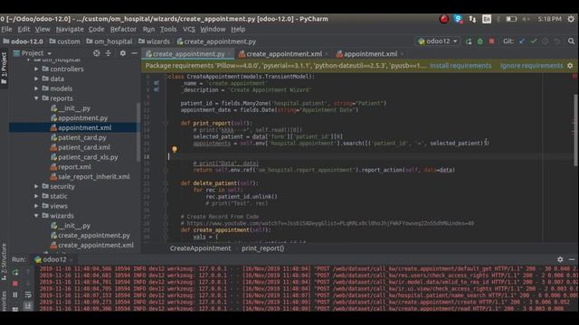 Create and Print PDF Report From Wizard in Odoo смотреть онлайн