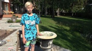 Вазоны,СВОИМИ РУКАМИ из цемента ,Поделки из цемента Crafts from cement