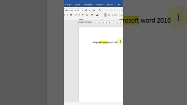 Cara memberi stabilo pada teks di Microsoft word 2016