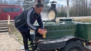 Мотоцикл Днепр МТ-9 простоявший в гараже 30  лет.