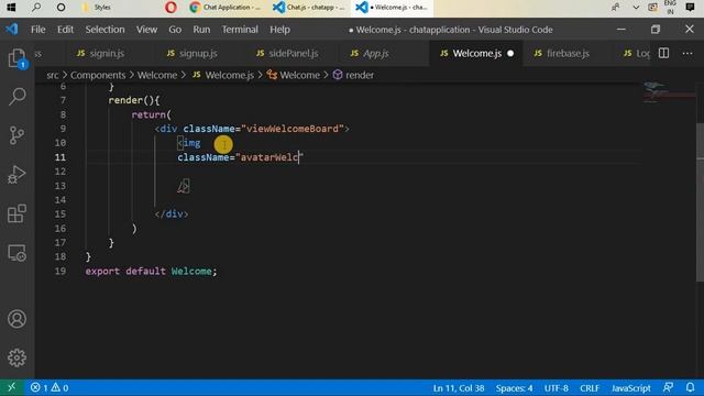 #12 Build ReactJS Project Firebase Chat Application | Welcome Board смотреть онлайн