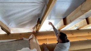 02-Утепляем крышу Эковатой без вентзазора. Исправляем ошибки при монтаже кровли.