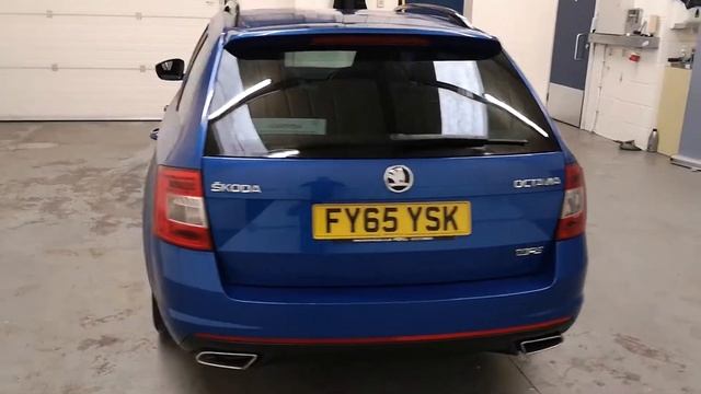 2015 Skoda Octavia VRS - Race blue смотреть онлайн