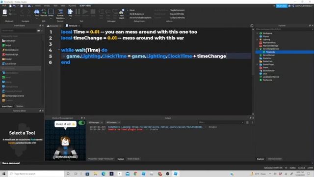 How to make a day and night cycle on roblox studio | Roblox Studio Tutorial смотреть онлайн