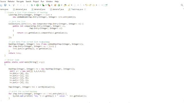 How to sort a HashMap by value? #java смотреть онлайн