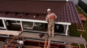 Монтаж решетчатых снегозадержателей ROOFSYSTEMS