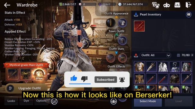 Crafting Calpheon Robe [Berserker] - BLACK DESERT MOBILE