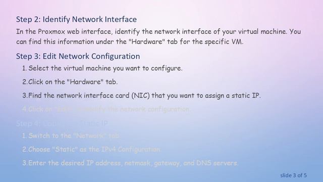 Configuring Proxmox Virtual Machine with Static IP on OVH