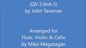 Trio Sonata in C Minor (QV 2:Anh.5) for Flute, Violin & Cello