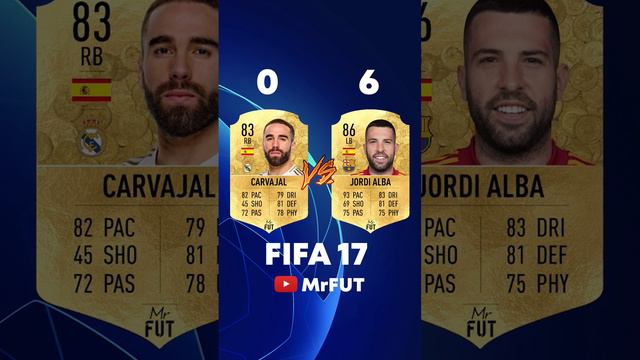 CARVAJAL vs ALBA 🤯 #fifa23 #fifa22 #fifa #fut #football #carvajal #jordialba