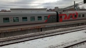 прибытие эп2к с пассажирским поездом Волгоград - Санкт-Петербург московский вокзал