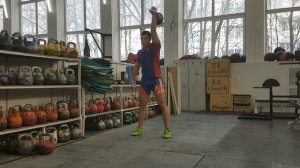 Армейский гиревой рывок 272 раза от Маркова Ивана