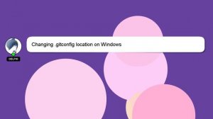 Changing .gitconfig location on Windows