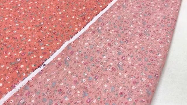 Импорт. хлопок "Полевой вьюнок на коралловом", ш.1.48м, хлопок-100%, 115гр/м.кв АРТ.8032 смотреть онлайн