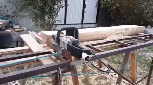 Пилорама из цепной пилы с автоподачей