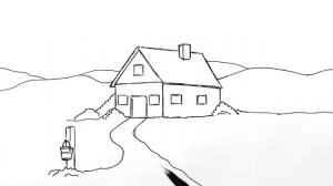 Как нарисовать Деревню легко