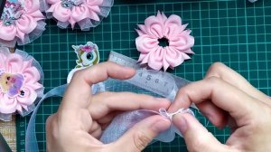 Бантики из ленты 4 см