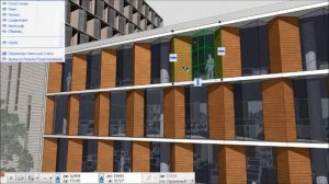 Навесная стена в Archicad. Tool curtain wall in Archicad