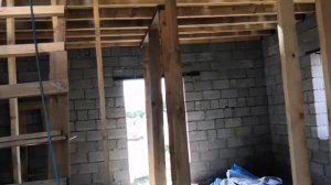 Дом из шлакоблока 8,4м х 6,5м 1 часть