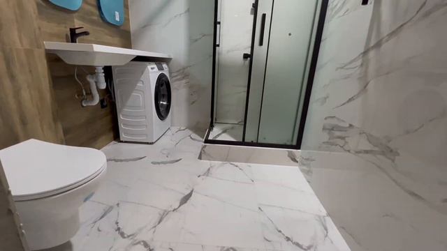 Ванная комната с душевым подиомом. смотреть онлайн