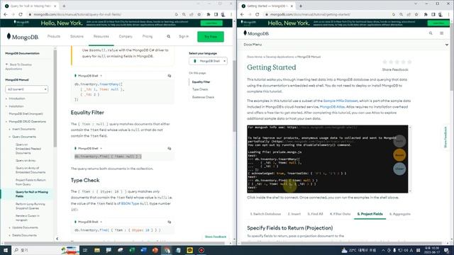20230617 빅데이터와 NoSQL 20 MongoDB Null 조회 смотреть онлайн