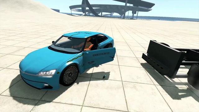 BeamNG Hirochi eSBR Crash Test 2021 - EUCF NCAP - смотреть онлайн