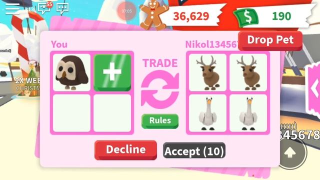 Открыло первое яйцо и сразу сова！Играю в адопт ми в роблокс смотреть онлайн