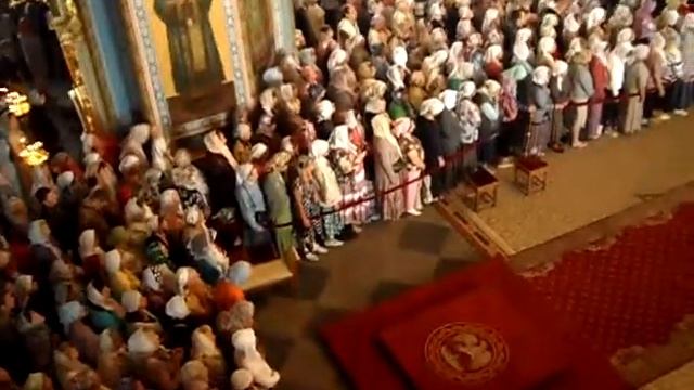 Валаам 2013 - Праздничный хор на патриаршей службе смотреть онлайн