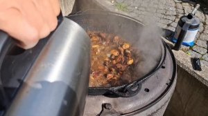 Невероятно Вкусная Картошка с мясом в сливочно сырном соусе в казане на обед и ужин на природе