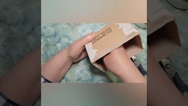 Красивая идея из коробки для дома. Поделка. Рукоделие. смотреть онлайн
