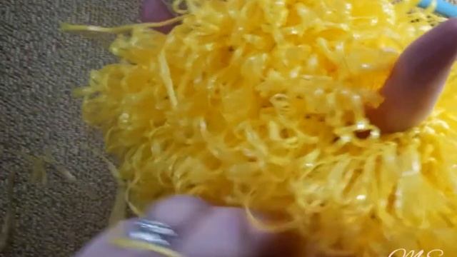 #вяжуивяжу? Мочалка "варежка" крючком из п/п нити. смотреть онлайн