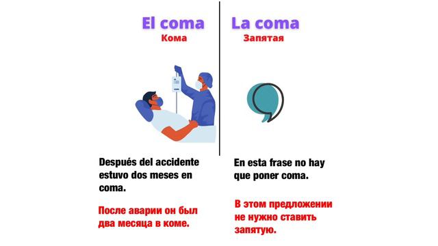 Испанский язык. Похожие слова.