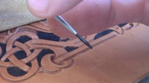 Как покрасить тиснение в стиле шеридан