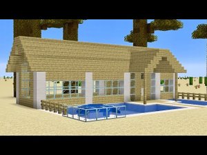 Майнкрафт - Как построить дом для выживания в пустыне. Minecraft
