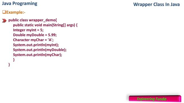 Wrapper Class - Java Programming