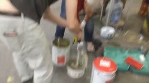 Восстановление деформационного шва промышленного пола на складе пищевой продукции.